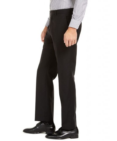 Men's Slim-Fit UltraFlex Stretch Solid Suit Separate Pants Black $39.16 Pants