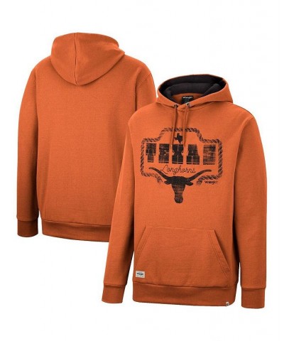 Men's x Wrangler Texas Orange Texas Longhorns Rope Pullover Hoodie $38.40 Sweatshirt