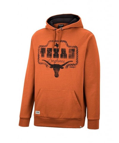 Men's x Wrangler Texas Orange Texas Longhorns Rope Pullover Hoodie $38.40 Sweatshirt