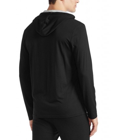 Men's Supreme Comfort Classic-Fit Pajama Hoodie Black $39.00 Pajama