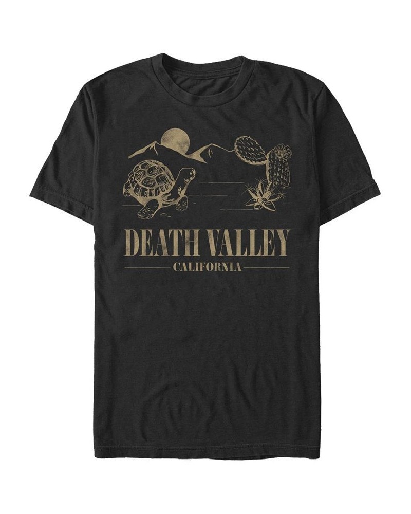 Men's Valley Tortoise Short Sleeve Crew T-shirt Black $17.84 T-Shirts