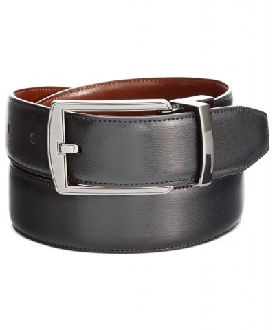 Men's Leather Big & Tall Reversible Feather Stitch-Edge Belt $17.91 Belts