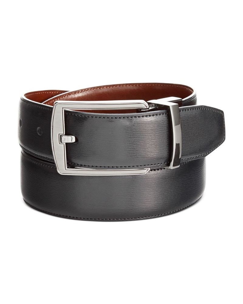 Men's Leather Big & Tall Reversible Feather Stitch-Edge Belt $17.91 Belts