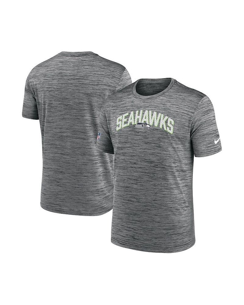 Men's Gray Seattle Seahawks Velocity Athletic Stack Performance T-shirt $18.00 T-Shirts