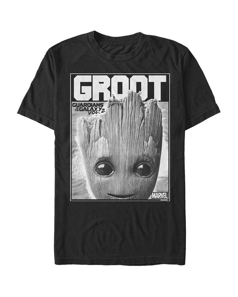 Marvel Men's Guardian of the Galaxy Groot Poster, Short Sleeve T-shirt Black $19.24 T-Shirts