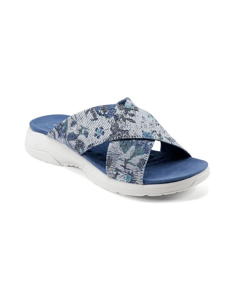 Women's Taite Square Toe Casual Flat Sandals PD05 $33.18 Shoes