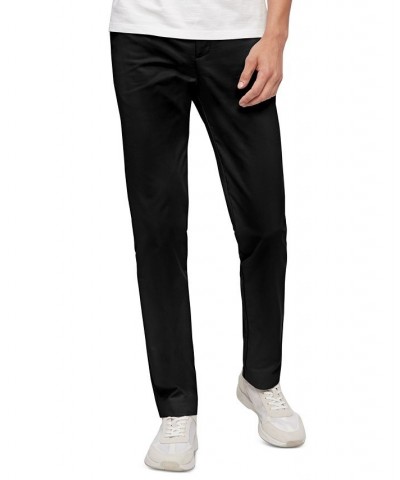 Men's Slim-Fit Modern Stretch Chino Pants Black $41.79 Pants