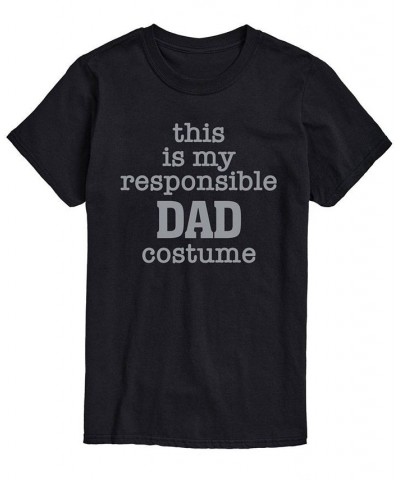 Men's Responsible Dad Costume Classic Fit T-shirt Black $16.45 T-Shirts