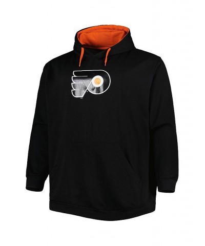 Men's Black Philadelphia Flyers Big and Tall Fleece Pullover Hoodie $35.00 Sweatshirt