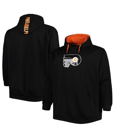 Men's Black Philadelphia Flyers Big and Tall Fleece Pullover Hoodie $35.00 Sweatshirt