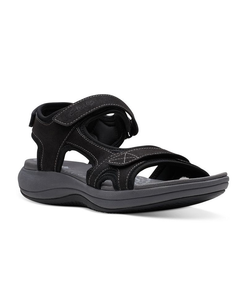 Women's Cloudsteppers Mira Bay Strappy Sport Sandals Black $37.40 Shoes