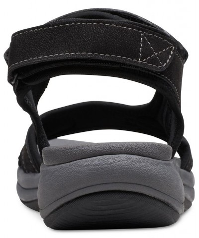 Women's Cloudsteppers Mira Bay Strappy Sport Sandals Black $37.40 Shoes