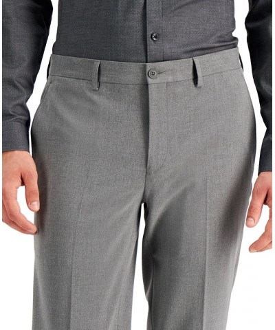 Men's Slim-Fit Gray Solid Suit Pants Gray $20.14 Pants