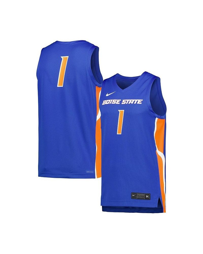 Men's Royal Boise State Broncos Replica Basketball Jersey $43.20 Jersey