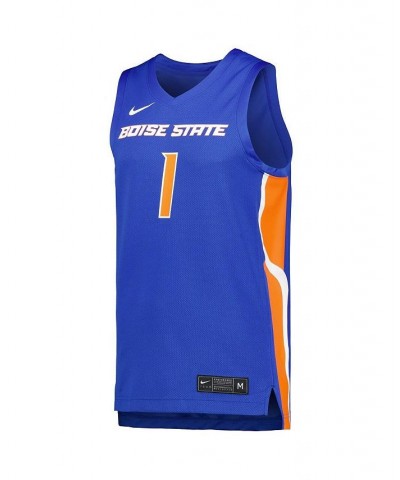 Men's Royal Boise State Broncos Replica Basketball Jersey $43.20 Jersey