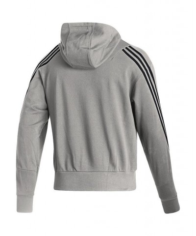 Men's Heathered Gray Dallas Stars Fashion Full-Zip Hoodie $31.89 Sweatshirt