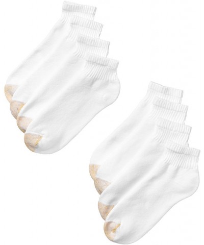 Men's 8-Pack Athletic Quarter Socks White $12.53 Socks