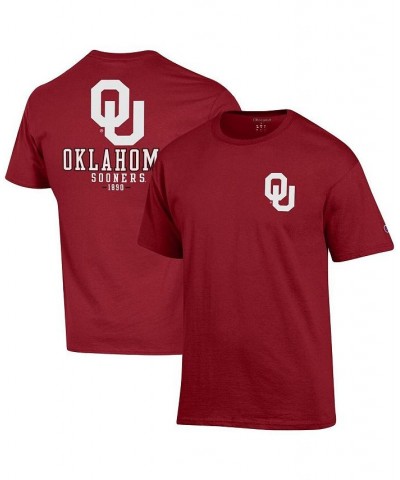 Men's Crimson Oklahoma Sooners Stack 2-Hit T-shirt $26.54 T-Shirts