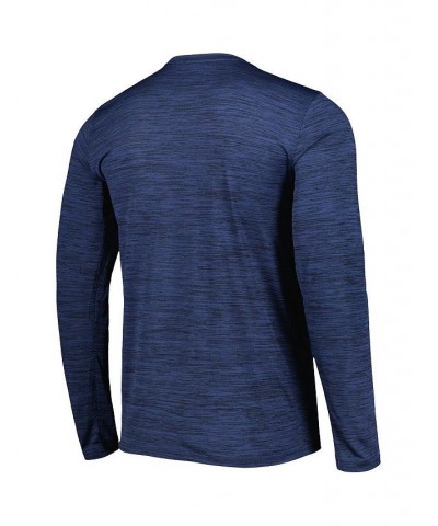 Men's Navy Illinois Fighting Illini Velocity Sideline Performance Space-Dye Long Sleeve T-shirt $26.95 T-Shirts