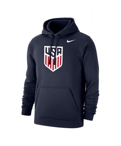 Men's Navy US Soccer Club Primary Pullover Hoodie $32.80 Sweatshirt