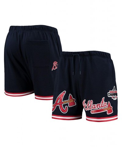 Men's Navy Atlanta Braves 2021 World Series Mesh Shorts $44.19 Shorts