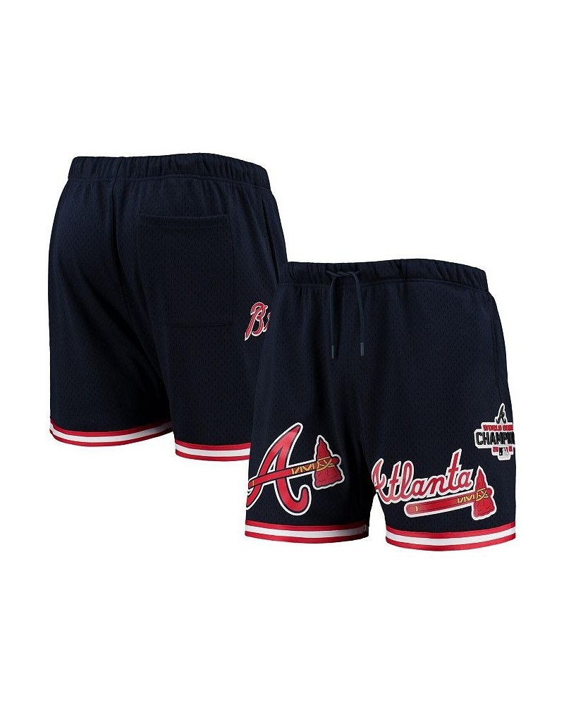 Men's Navy Atlanta Braves 2021 World Series Mesh Shorts $44.19 Shorts