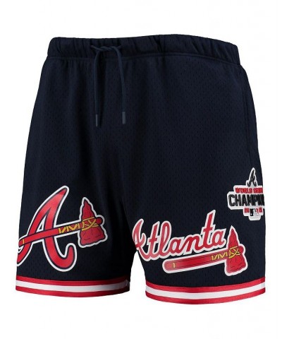 Men's Navy Atlanta Braves 2021 World Series Mesh Shorts $44.19 Shorts