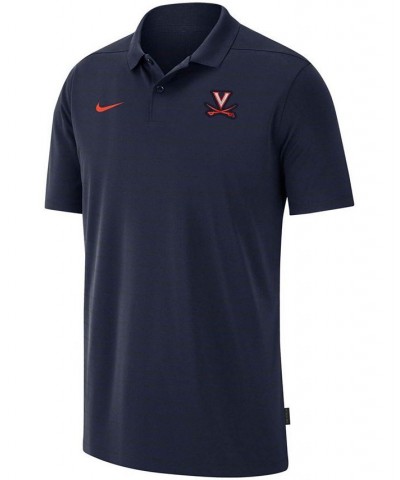 Men's Navy Virginia Cavaliers 2021 Early Season Victory Performance Coaches Polo $31.89 Polo Shirts