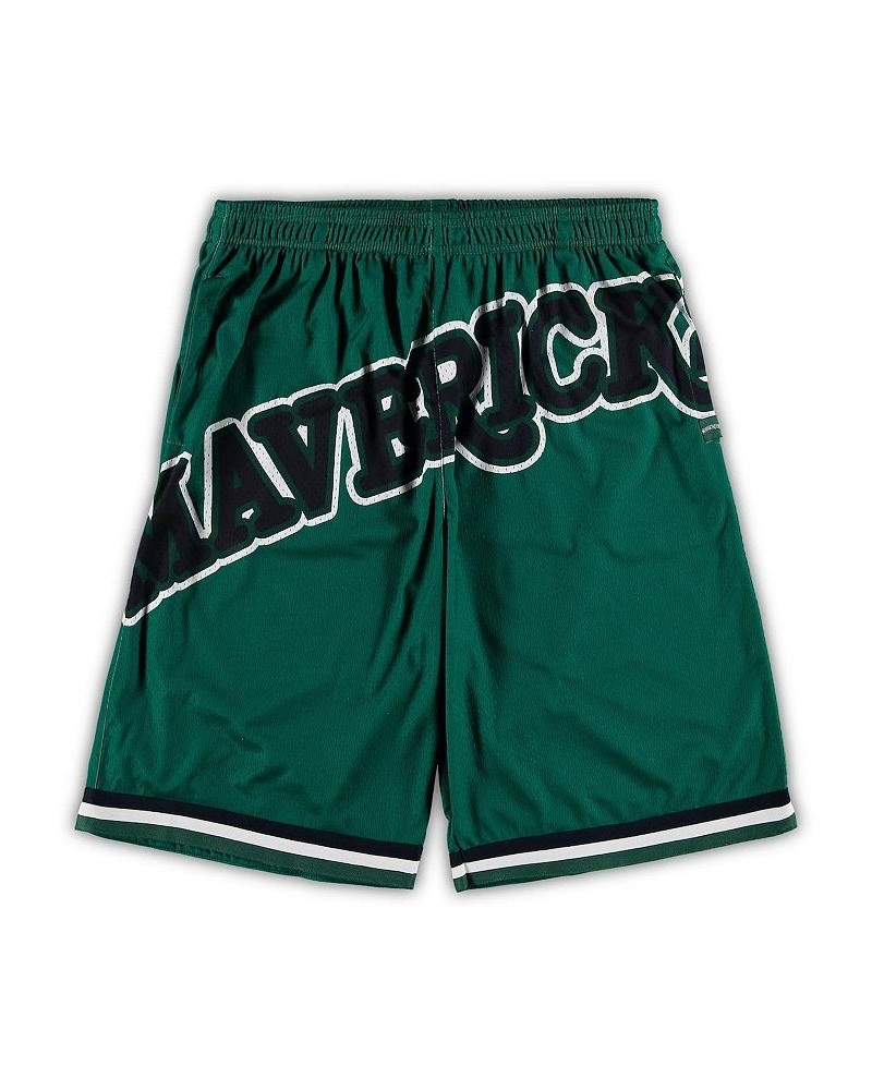 Men's Green Dallas Mavericks Big and Tall Hardwood Classics Big Face 2.0 Shorts $29.40 Shorts