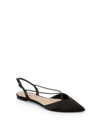 Women's Alanna Evening Flats Black $49.98 Shoes