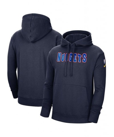 Men's Navy Denver Nuggets 2021/22 City Edition Essential Logo Pullover Hoodie $30.38 Sweatshirt