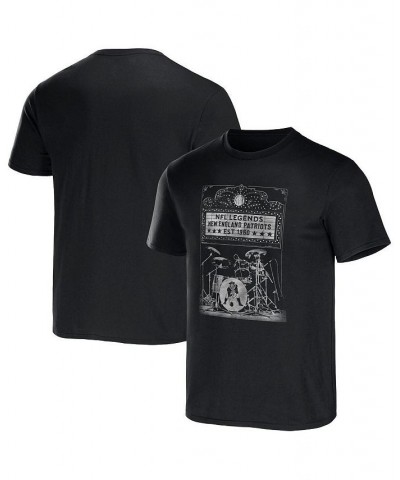 Men's NFL x Darius Rucker Collection by Black New England Patriots Band T-shirt $18.72 T-Shirts