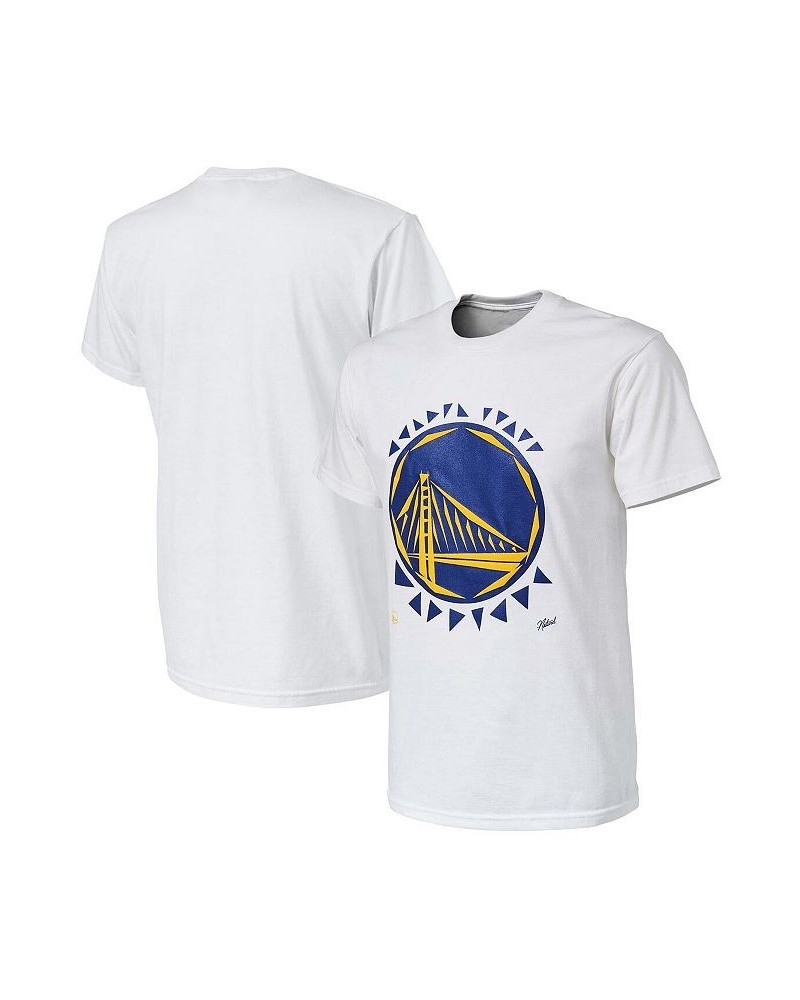 Men's NBA x Naturel White Golden State Warriors No Caller ID T-shirt $24.00 T-Shirts