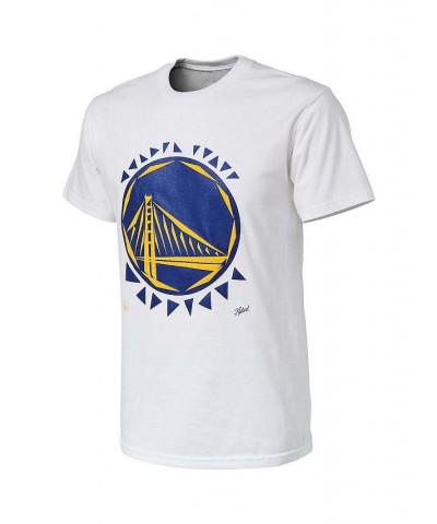 Men's NBA x Naturel White Golden State Warriors No Caller ID T-shirt $24.00 T-Shirts