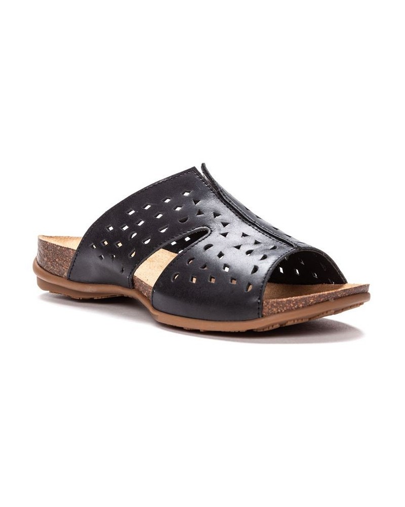 Women's Fionna Slide Sandals Black $40.78 Shoes