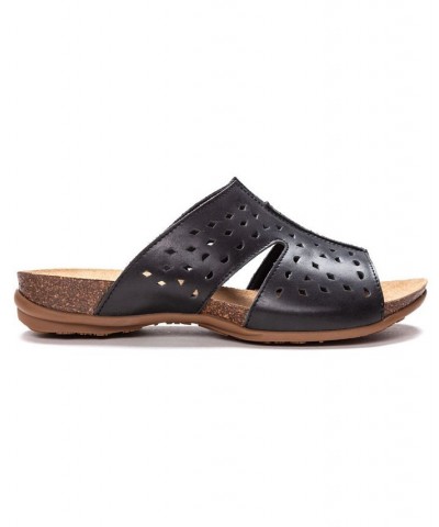 Women's Fionna Slide Sandals Black $40.78 Shoes