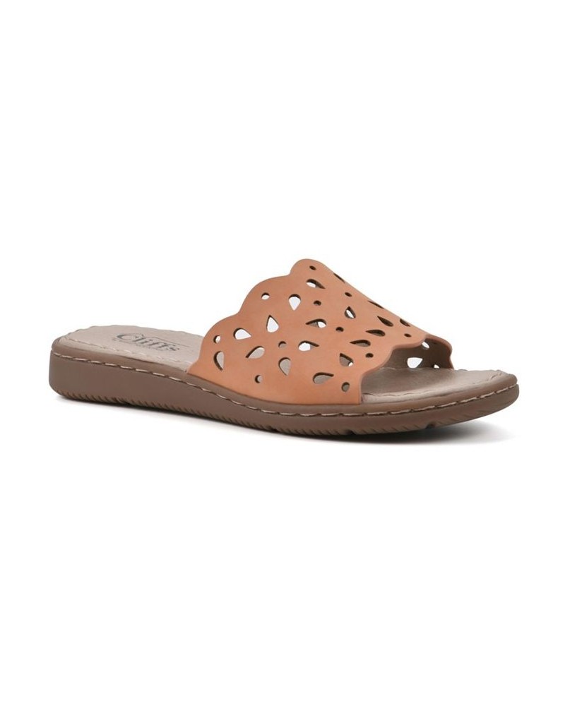 Women's Squad Slide Comfort Sandal Tan/Beige $35.40 Shoes