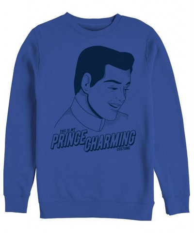 Disney Men's Cinderella Prince Charming Costume, Crewneck Fleece Blue $32.99 Sweatshirt