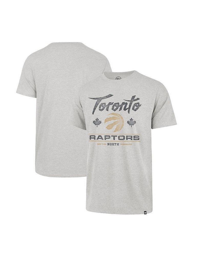 Men's '47 Gray Toronto Raptors 2021/22 City Edition Elements Franklin T-Shirt $14.72 T-Shirts