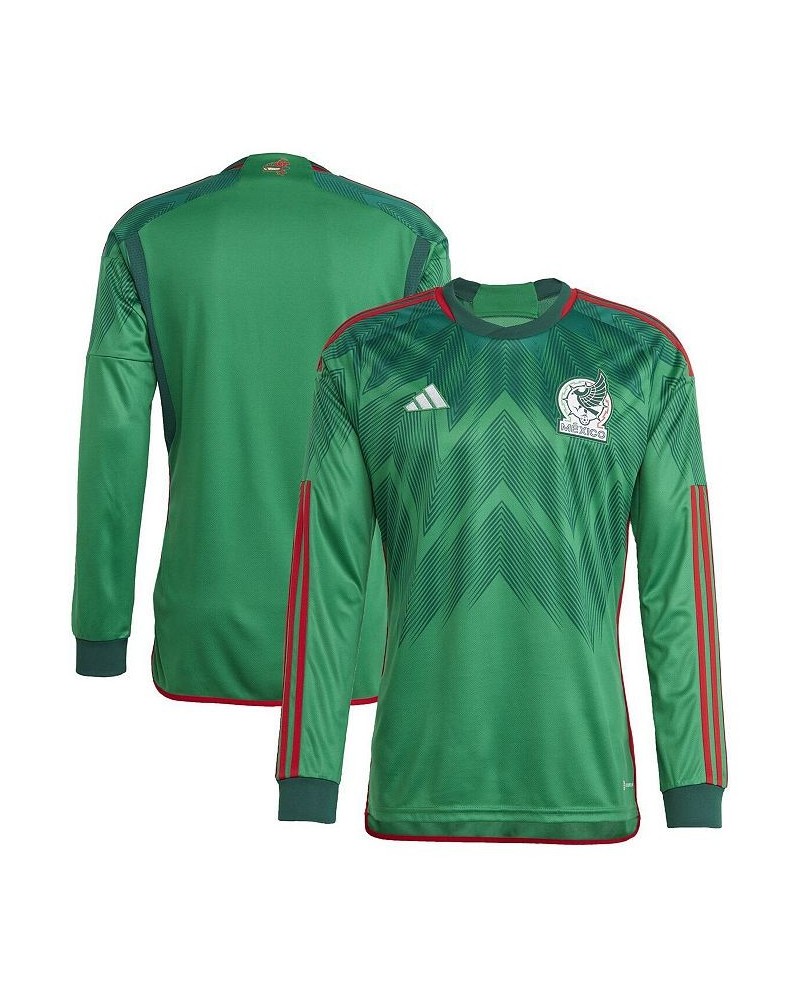 Men's Green Mexico National Team 2022/23 Home Blank Long Sleeve Replica Jersey $37.40 Jersey