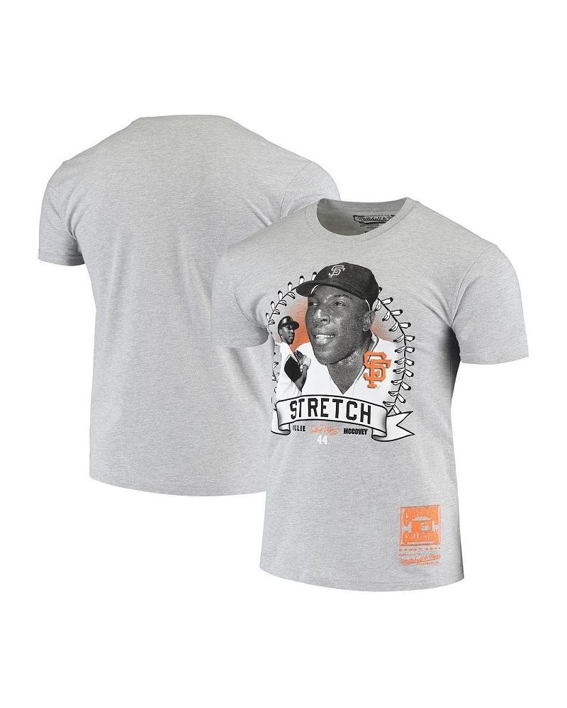 Men's Willie McCovey Gray San Francisco Giants Name and Number T-shirt $31.89 T-Shirts