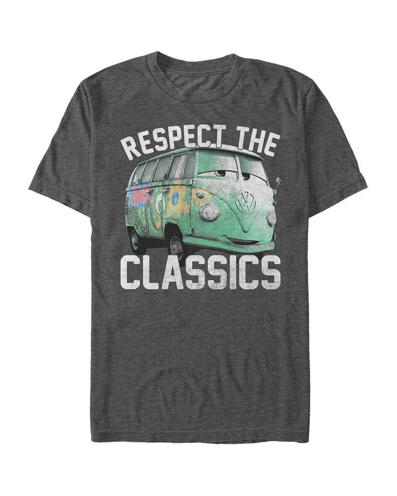 Disney Pixar Men's Cars Fillmore Respect The Classics Short Sleeve T-Shirt Gray $14.00 T-Shirts