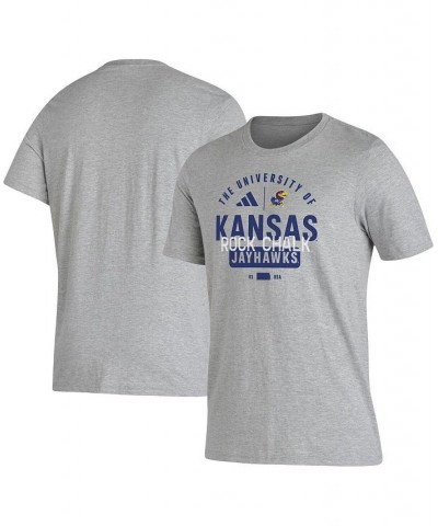 Men's Heather Gray Kansas Jayhawks Sewn Up Fresh T-shirt $22.39 T-Shirts