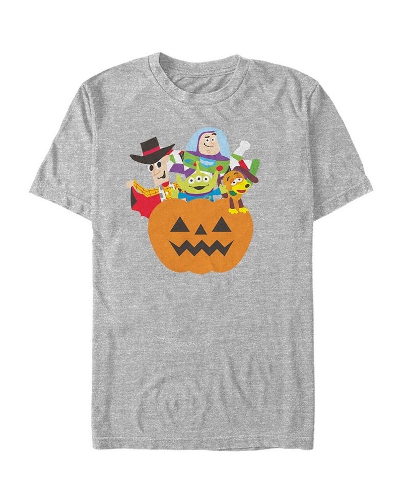 Disney Pixar Men's Toy Story Pumpkin Surprise Short Sleeve T-Shirt Gray $15.40 T-Shirts