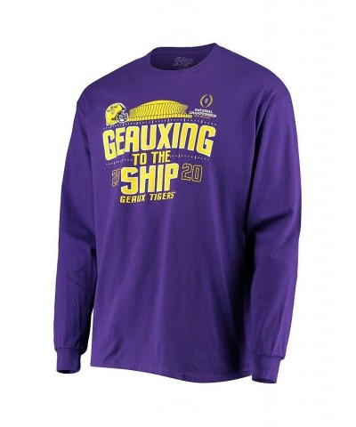 Men's Purple LSU Tigers 2020 College Football Playoff National Championship Geauxing Long Sleeve T-shirt $24.50 T-Shirts