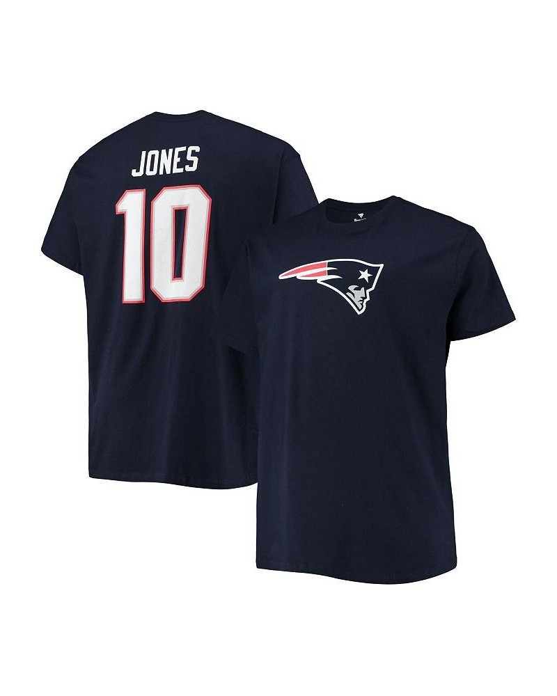 Men's Branded Mac Jones Navy New England Patriots Big and Tall Player Name and Number T-shirt $21.60 T-Shirts