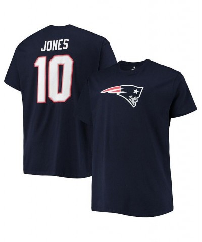 Men's Branded Mac Jones Navy New England Patriots Big and Tall Player Name and Number T-shirt $21.60 T-Shirts