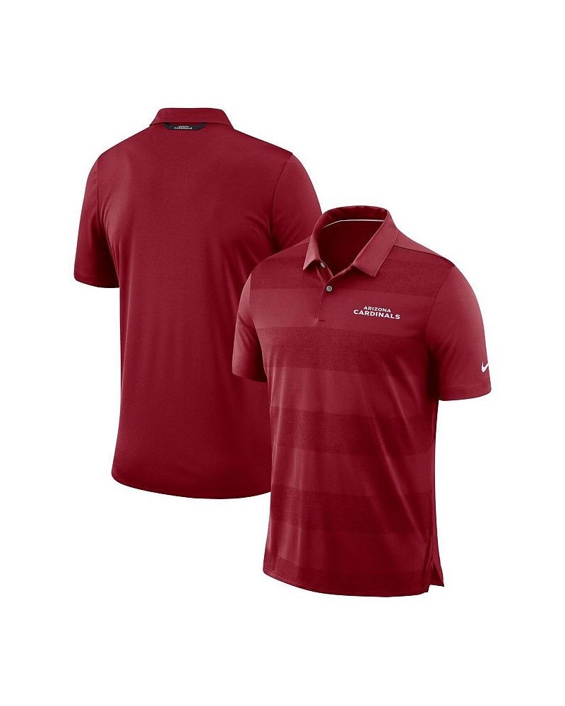 Men's Cardinal Arizona Cardinals Sideline Early Season Wordmark Performance Polo Shirt $40.80 Polo Shirts