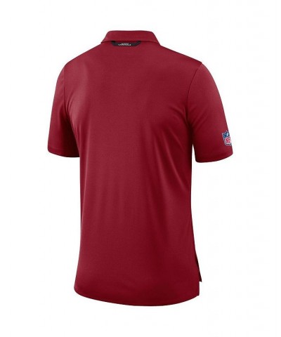 Men's Cardinal Arizona Cardinals Sideline Early Season Wordmark Performance Polo Shirt $40.80 Polo Shirts