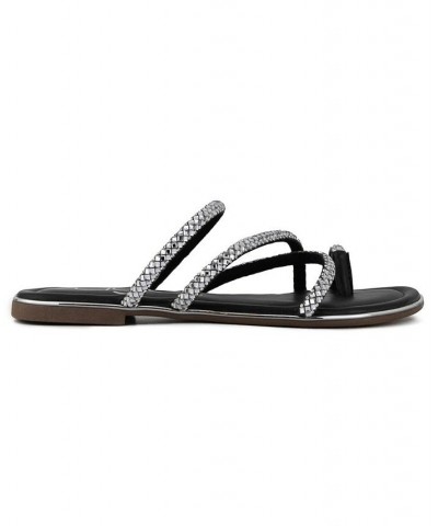 Women's Daydreamer Flat Sandals Black $24.20 Shoes